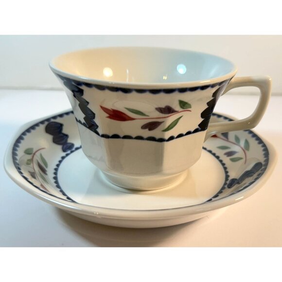 Adams Other - Adams Lancaster English Ironstone Teacup And Saucer